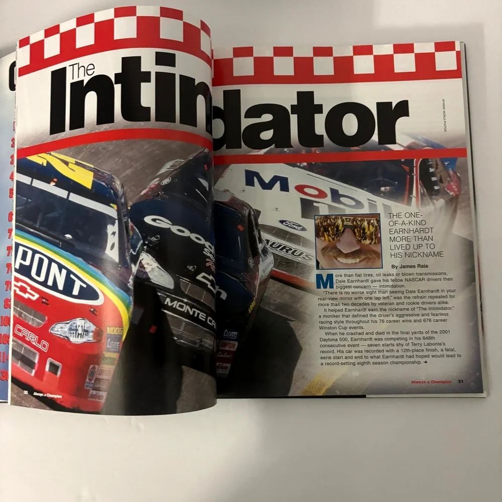 Dale Earnhardt Always a Champion Limited Edition Tribute Book NASCAR 01 Triumph